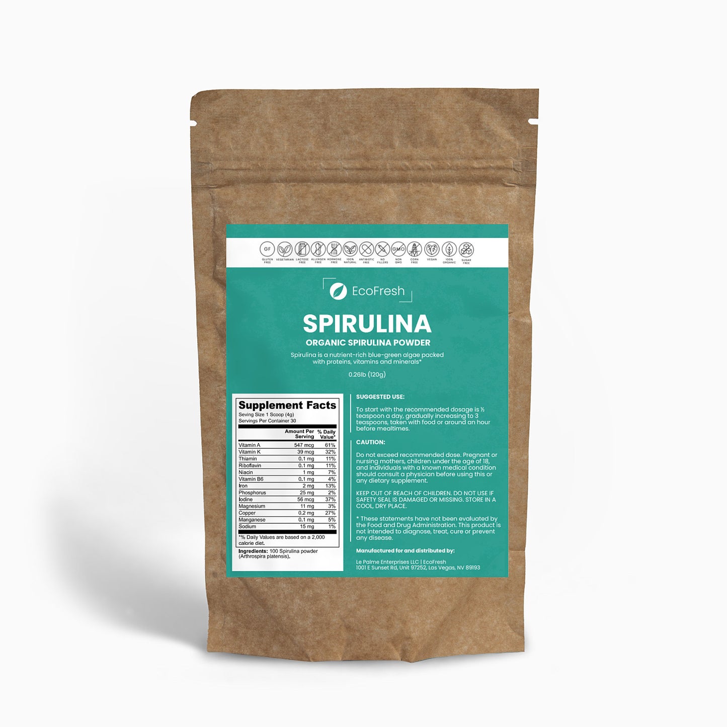 Organic Spirulina Powder