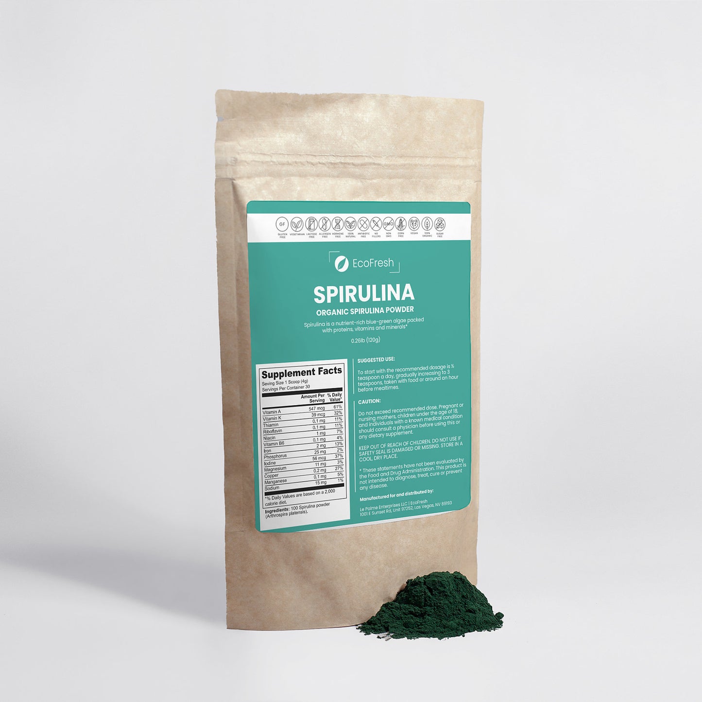 Organic Spirulina Powder